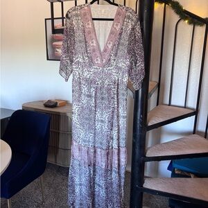 Chelsea & Violet Purple and Pink Maxi Dress